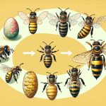 le cycle de l'abeille : de l'oeuf à l'adulte